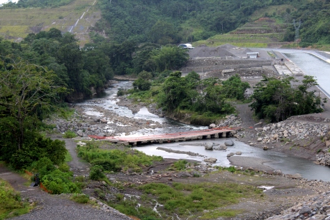 Río Chiriquí Viejo en la cuenca baja junto donde se construyela hidroeléctrica Bajo Frio